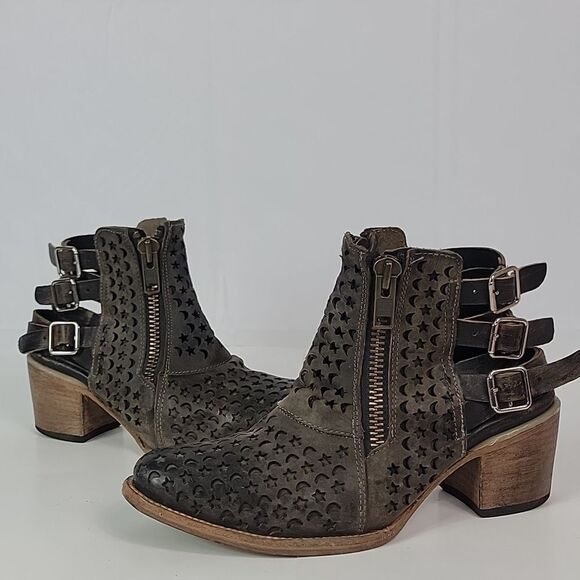 Freebird By Steven Dahlia Leather Women's Ankle Boots - Picture 3 of 12